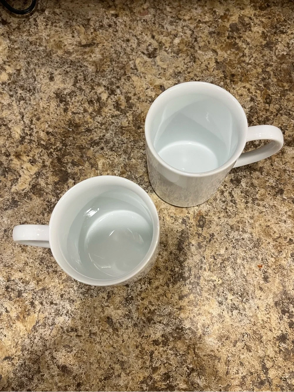 Crate & Barrel Classic White Coffee Mug - Set of 2